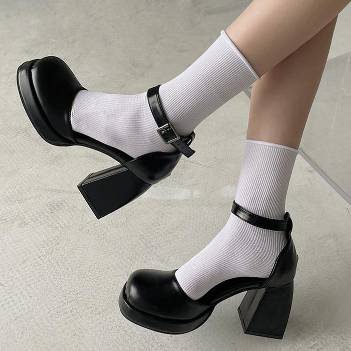 Style Core Aesthetics, New Style Trends - Mary Jane Platform Heels
