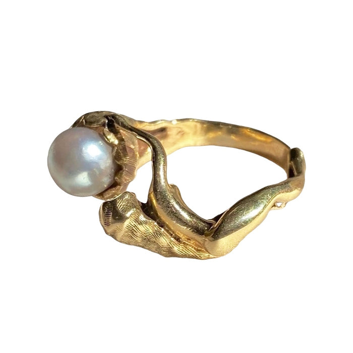 Style Core Aesthetics, New Style Trends - Minimalist Aesthetic Asymmetrical Pearl Ring