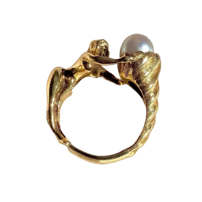 Style Core Aesthetics, New Style Trends - Minimalist Aesthetic Asymmetrical Pearl Ring