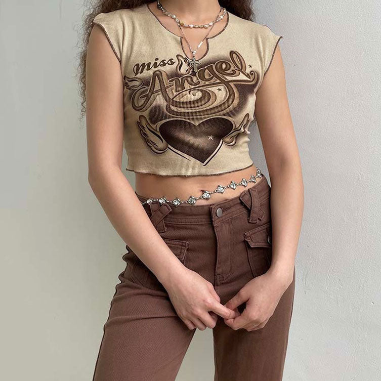 Style Core Aesthetics, New Style Trends - Miss Angel Ribbed Top