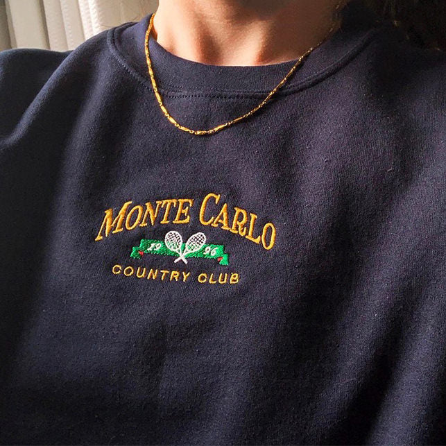 Style Core Aesthetics, New Style Trends - Monte Carlo Tennis Sweatshirt
