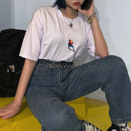 Style Core Aesthetics, New Style Trends - Nollie Embroidered Tee