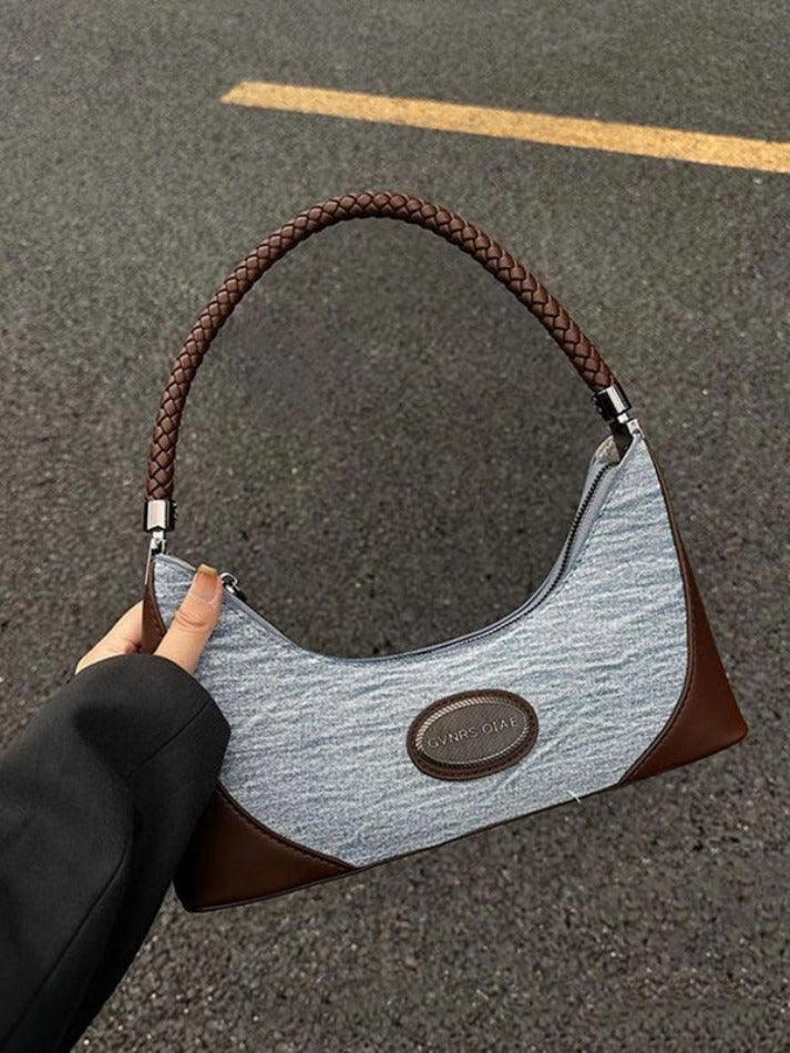 Style Core Aesthetics, New Style Trends - Oiae | Sac à épaule en denim Y2K