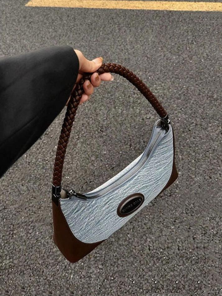 Style Core Aesthetics, New Style Trends - Oiae | Sac à épaule en denim Y2K