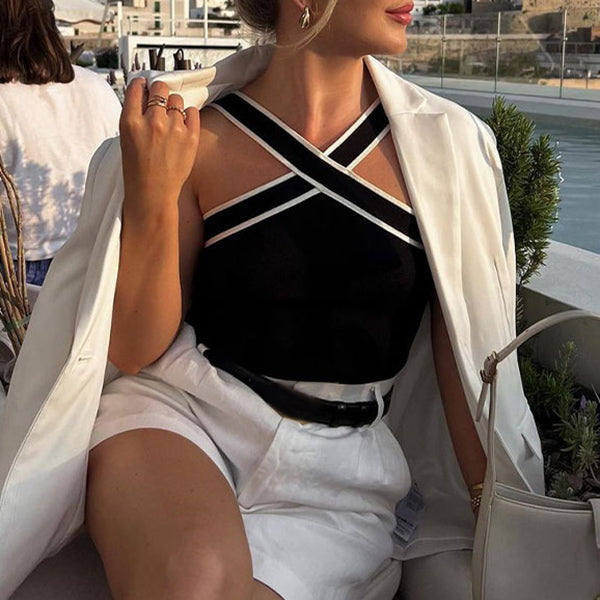 Style Core Aesthetics, New Style Trends - Old Money Aesthetic Halter Top