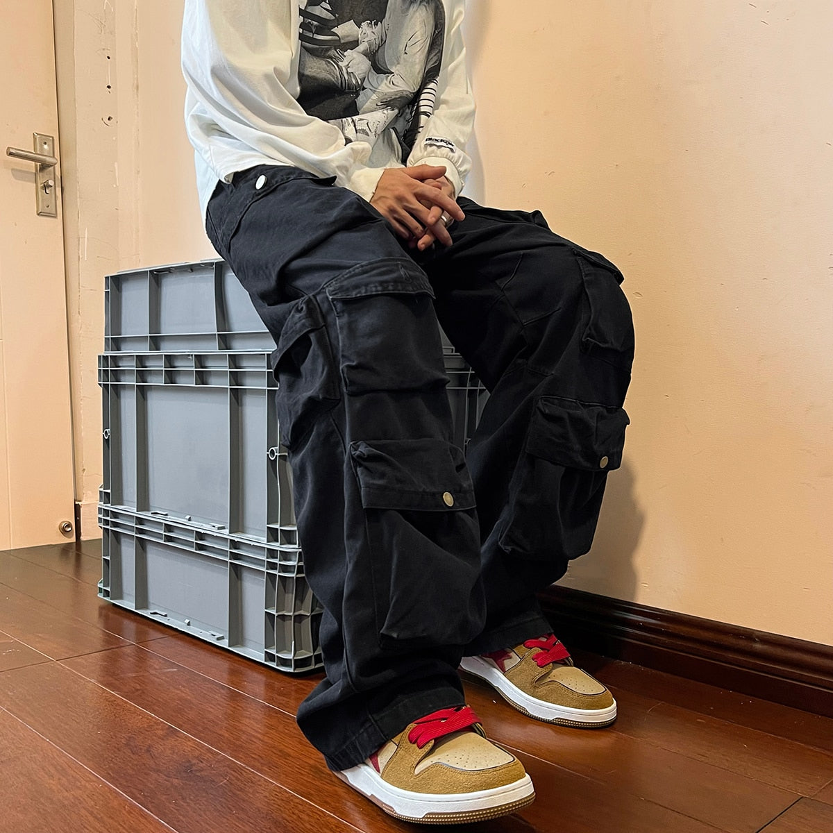Style Core Aesthetics, New Style Trends - Pantalon Cargo Multi-poches  - Style Vintage Streetwear