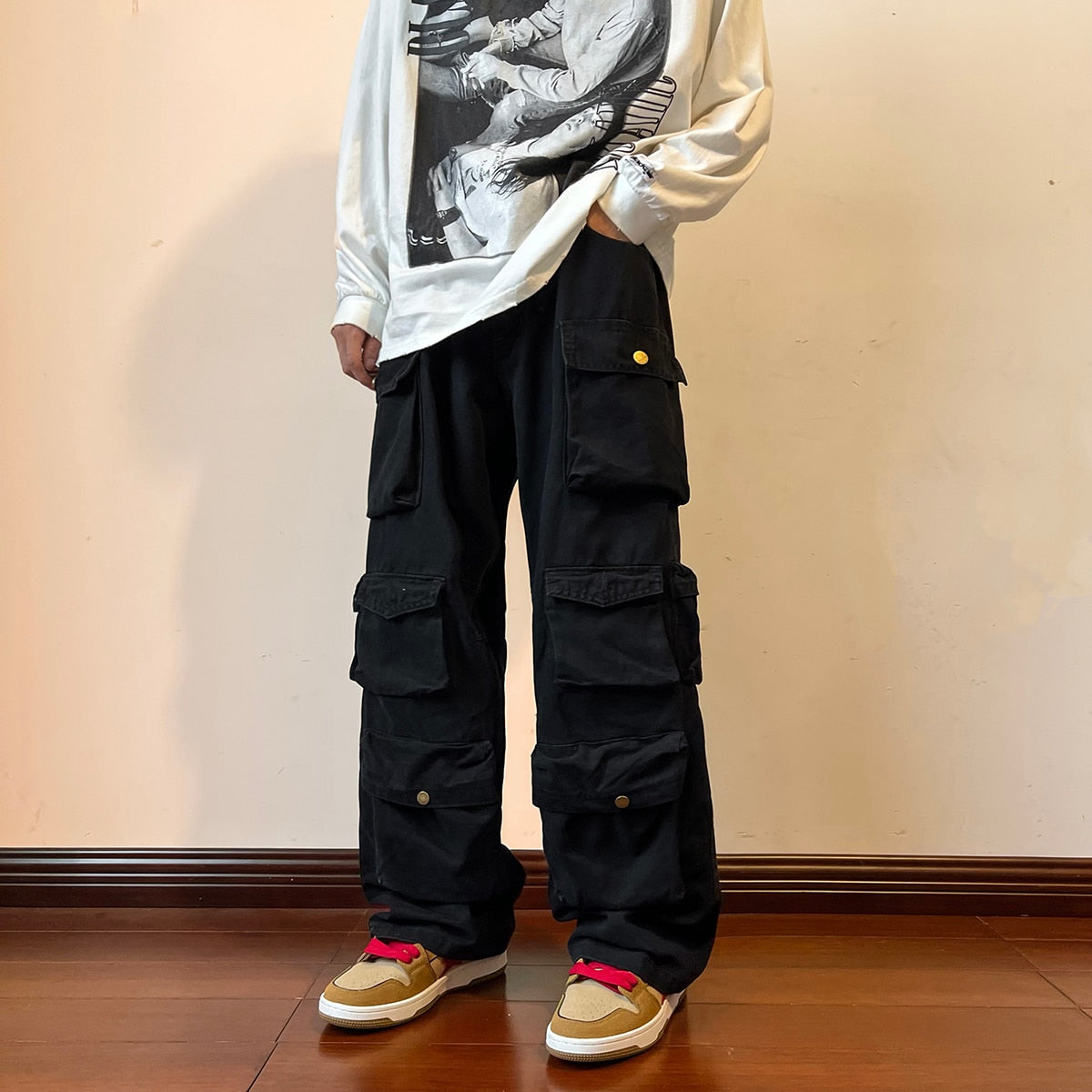 Style Core Aesthetics, New Style Trends - Pantalon Cargo Multi-poches  - Style Vintage Streetwear