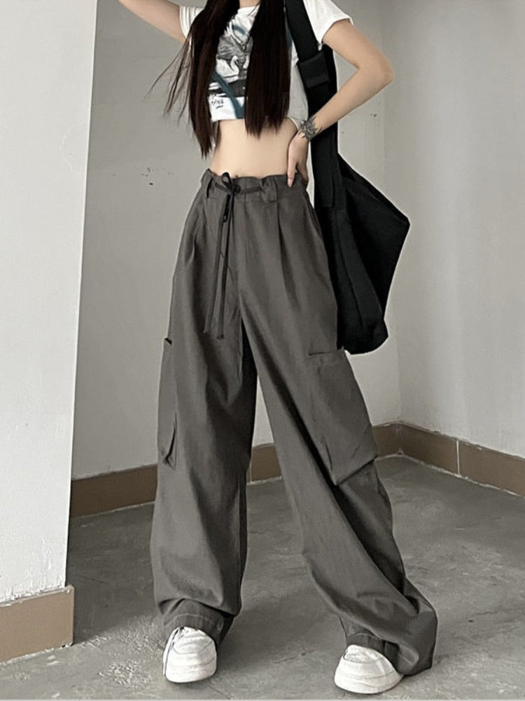 Style Core Aesthetics, New Style Trends - Pantalon Cargo Parachute Punk
