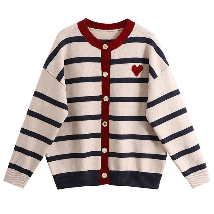 Style Core Aesthetics, New Style Trends - Paris Striped Cardigan