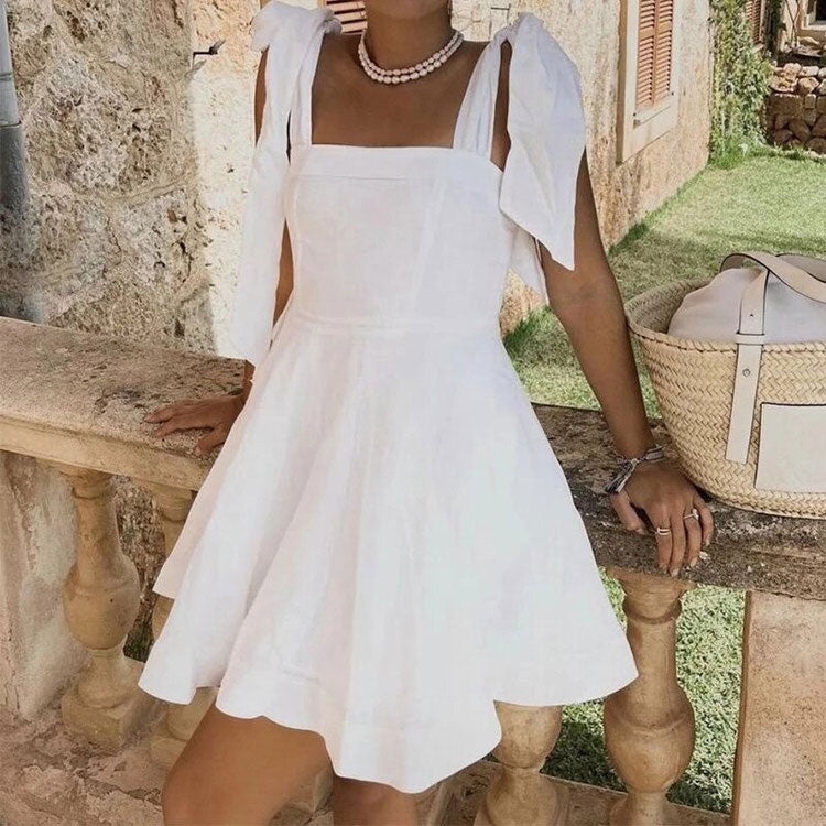Style Core Aesthetics, New Style Trends - Parisian Aesthetic Bow Tie Dress