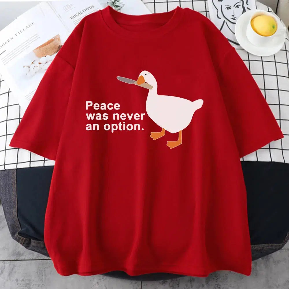 Style Core Aesthetics, New Style Trends - Peace Was Never An Option Tee