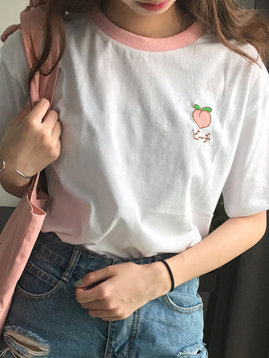 Style Core Aesthetics, New Style Trends - Peach Tee