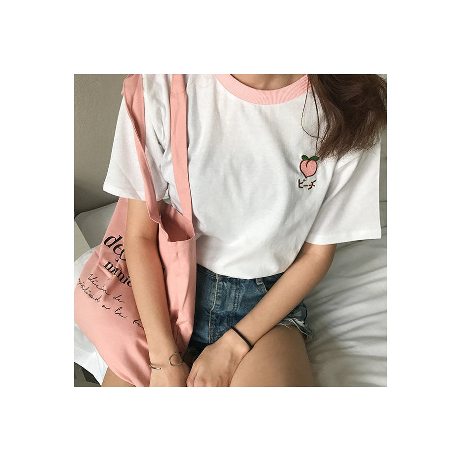 Style Core Aesthetics, New Style Trends - Peach Tee