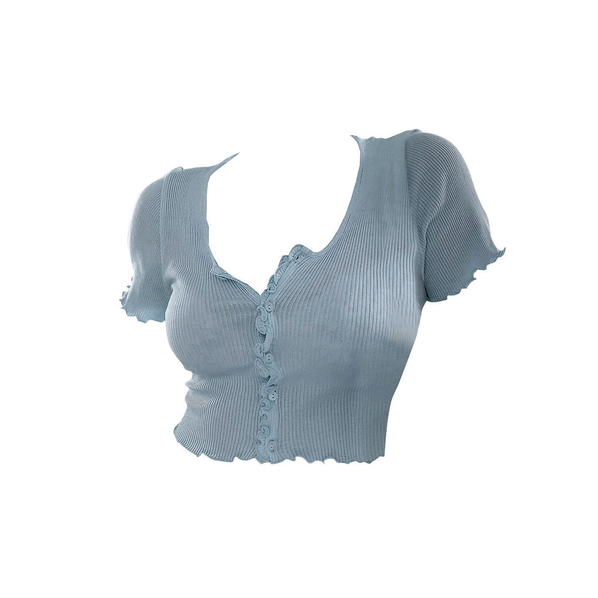 Style Core Aesthetics, New Style Trends - Personality Crisis Ribbed Top