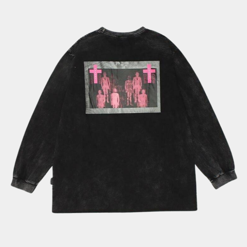 Style Core Aesthetics, New Style Trends - 'Pink crowd' T shirt