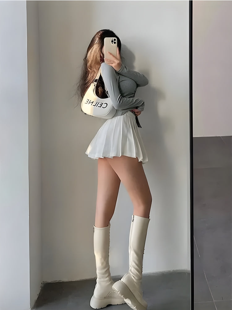 Style Core Aesthetics, New Style Trends - Pleated Tennis Mini Skirt