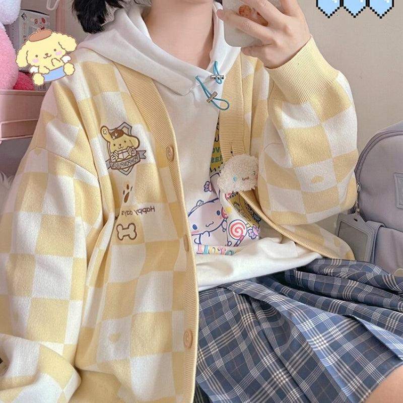 Style Core Aesthetics, New Style Trends - Pompurin Buttoned Yellow Cardigan