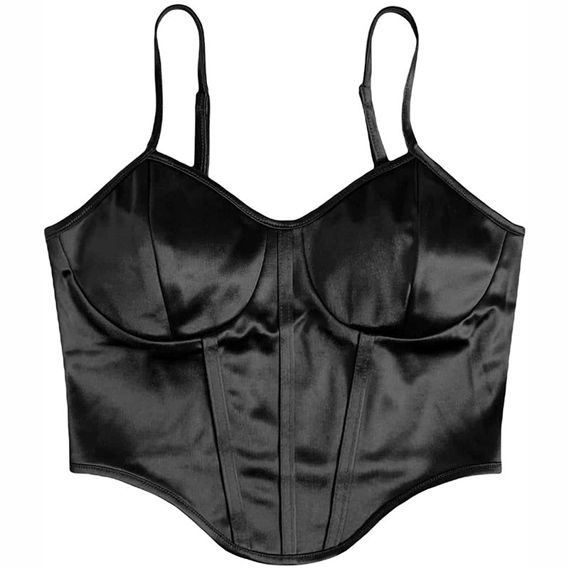 Style Core Aesthetics, New Style Trends - Princess Mood Satin Corset Top