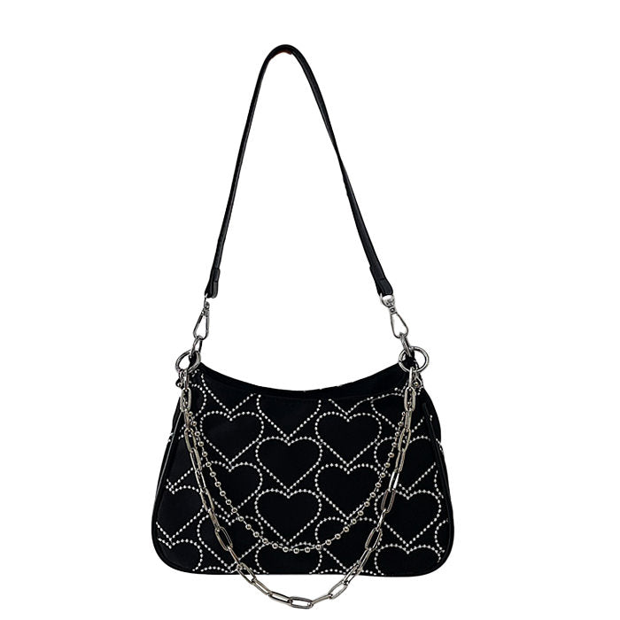 Style Core Aesthetics, New Style Trends - Prizia | Sac à épaule imprimé coeur