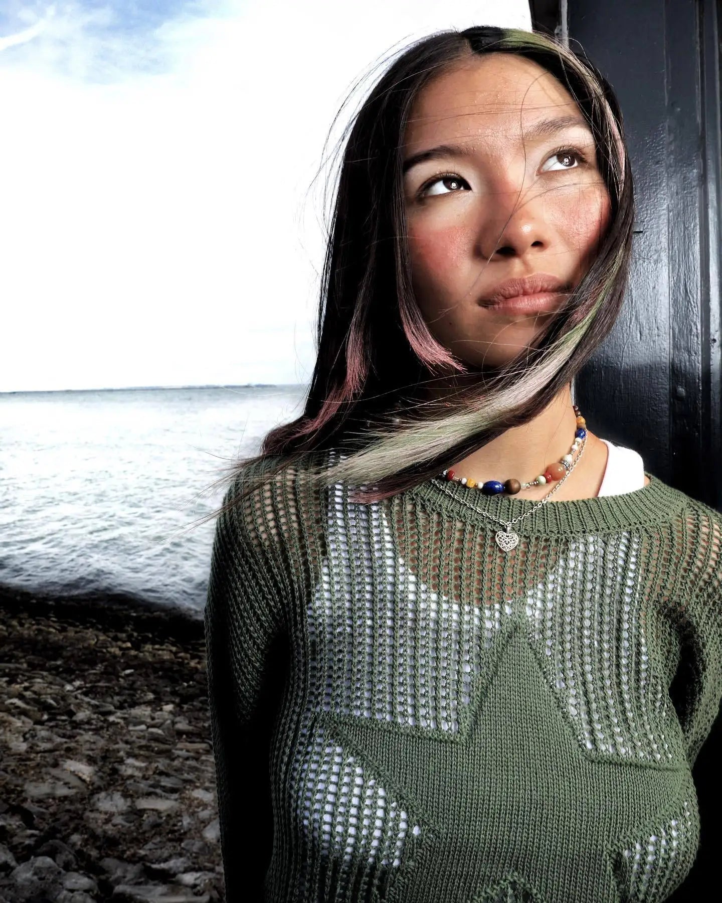 Style Core Aesthetics, New Style Trends - Pull en Maille Ajourée Y2K Stargaze