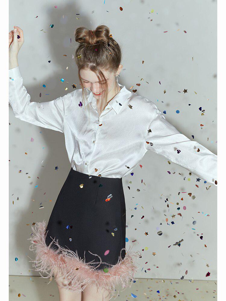 Style Core Aesthetics, New Style Trends - Pure Design Satin Blouse
