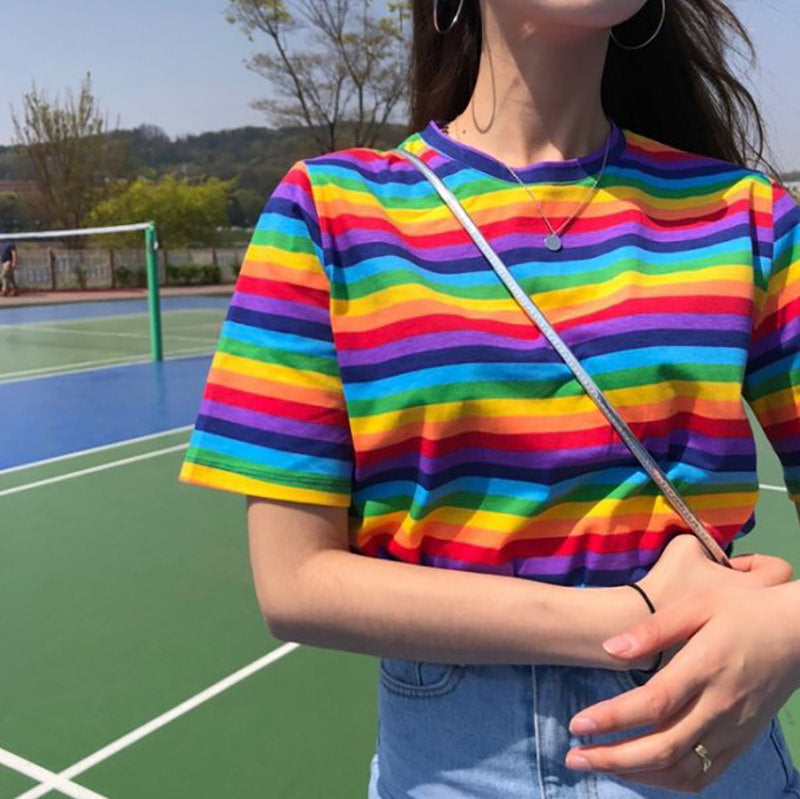 Style Core Aesthetics, New Style Trends - Rainbow Tee