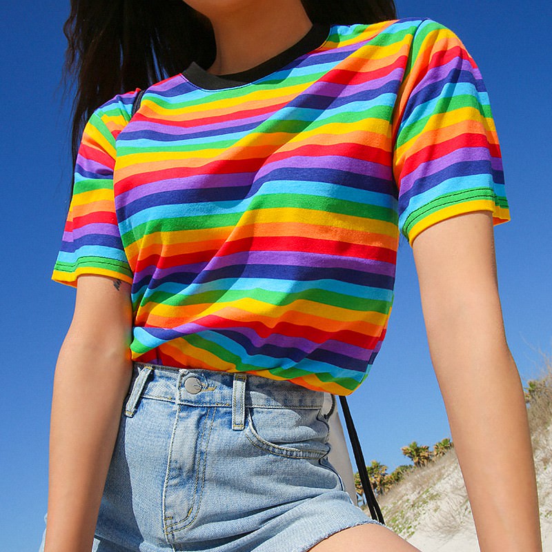 Style Core Aesthetics, New Style Trends - Rainbow Tee