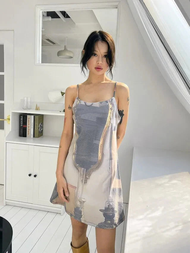 Style Core Aesthetics, New Style Trends - Renaissance Open Back Mini Dress