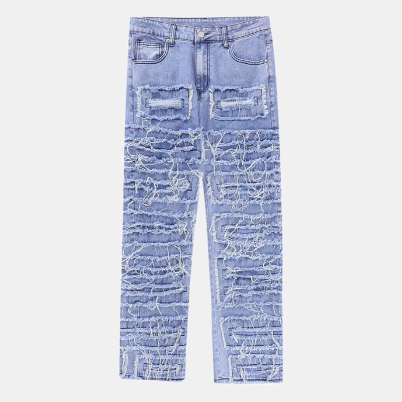 Style Core Aesthetics, New Style Trends - 'Ripples' Jeans