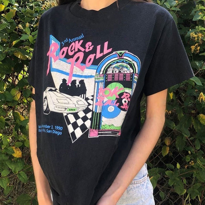 Style Core Aesthetics, New Style Trends - Rock N' Roll Graphique T-Shirt
