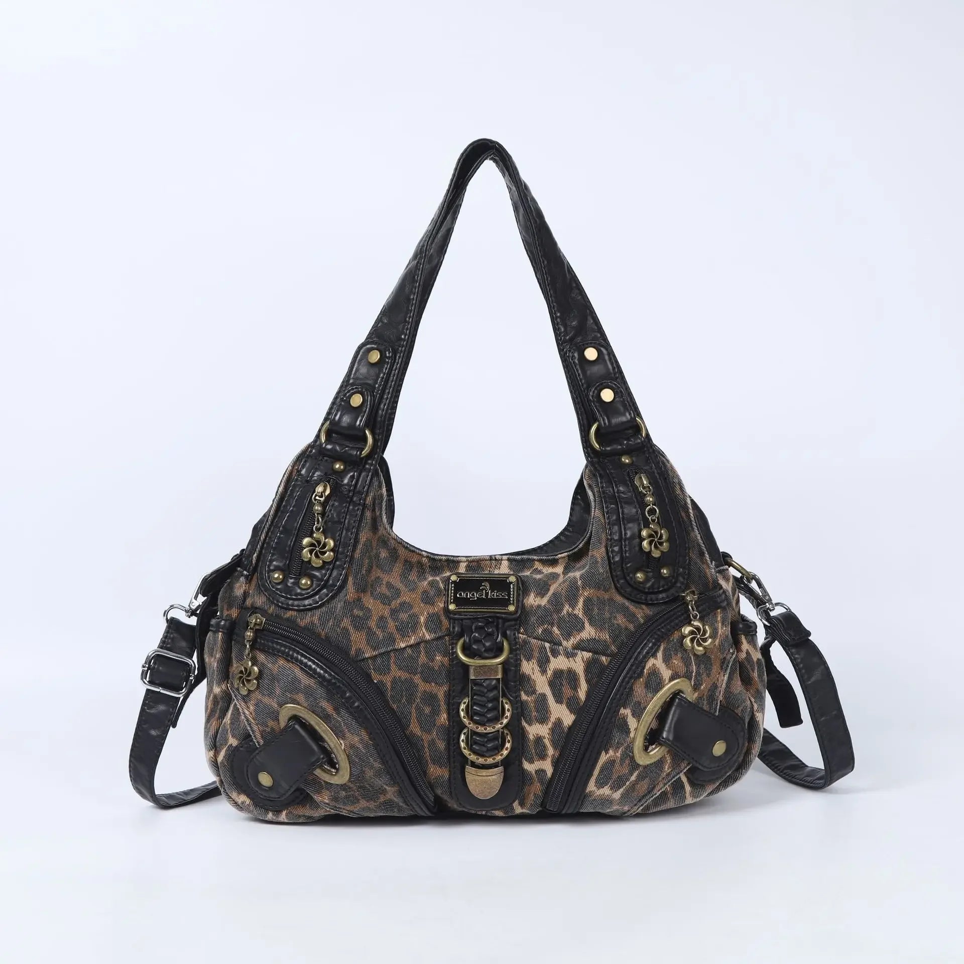 Style Core Aesthetics, New Style Trends - Sac à main leopard Y2K Grunge