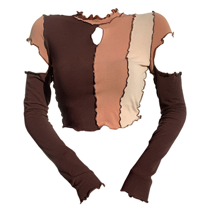 Style Core Aesthetics, New Style Trends - Shady Behavior Color Block Top