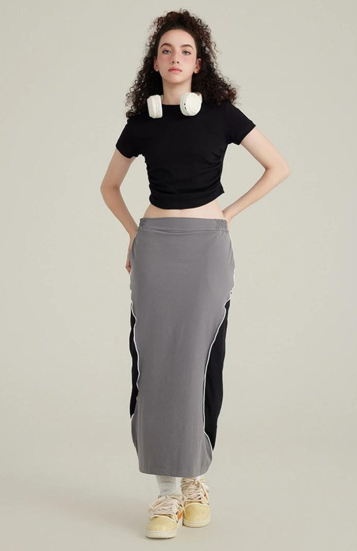 Style Core Aesthetics, New Style Trends - Side Ruched Crop Top