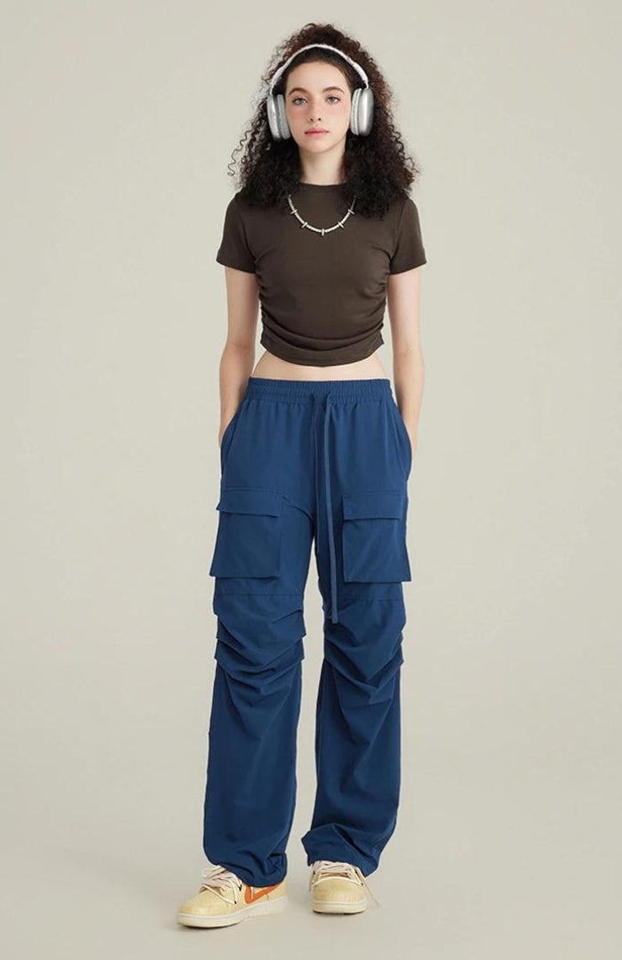 Style Core Aesthetics, New Style Trends - Side Ruched Crop Top