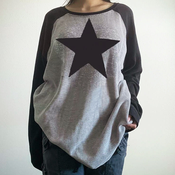 Style Core Aesthetics, New Style Trends - Skater Girl Star Top