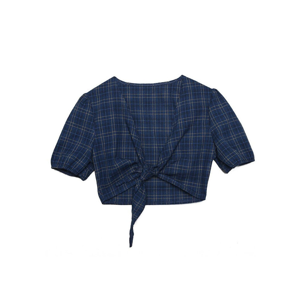 Style Core Aesthetics, New Style Trends - Skippin' School Plaid Top
