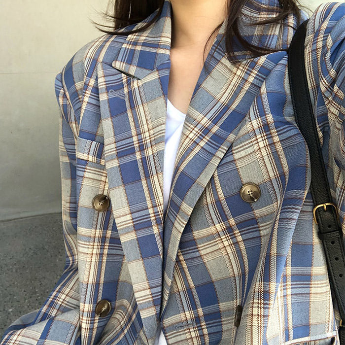 Style Core Aesthetics, New Style Trends - Smarty Pants Plaid Jacket