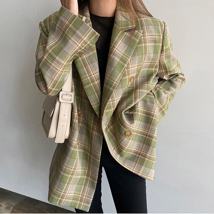 Style Core Aesthetics, New Style Trends - Smarty Pants Plaid Jacket