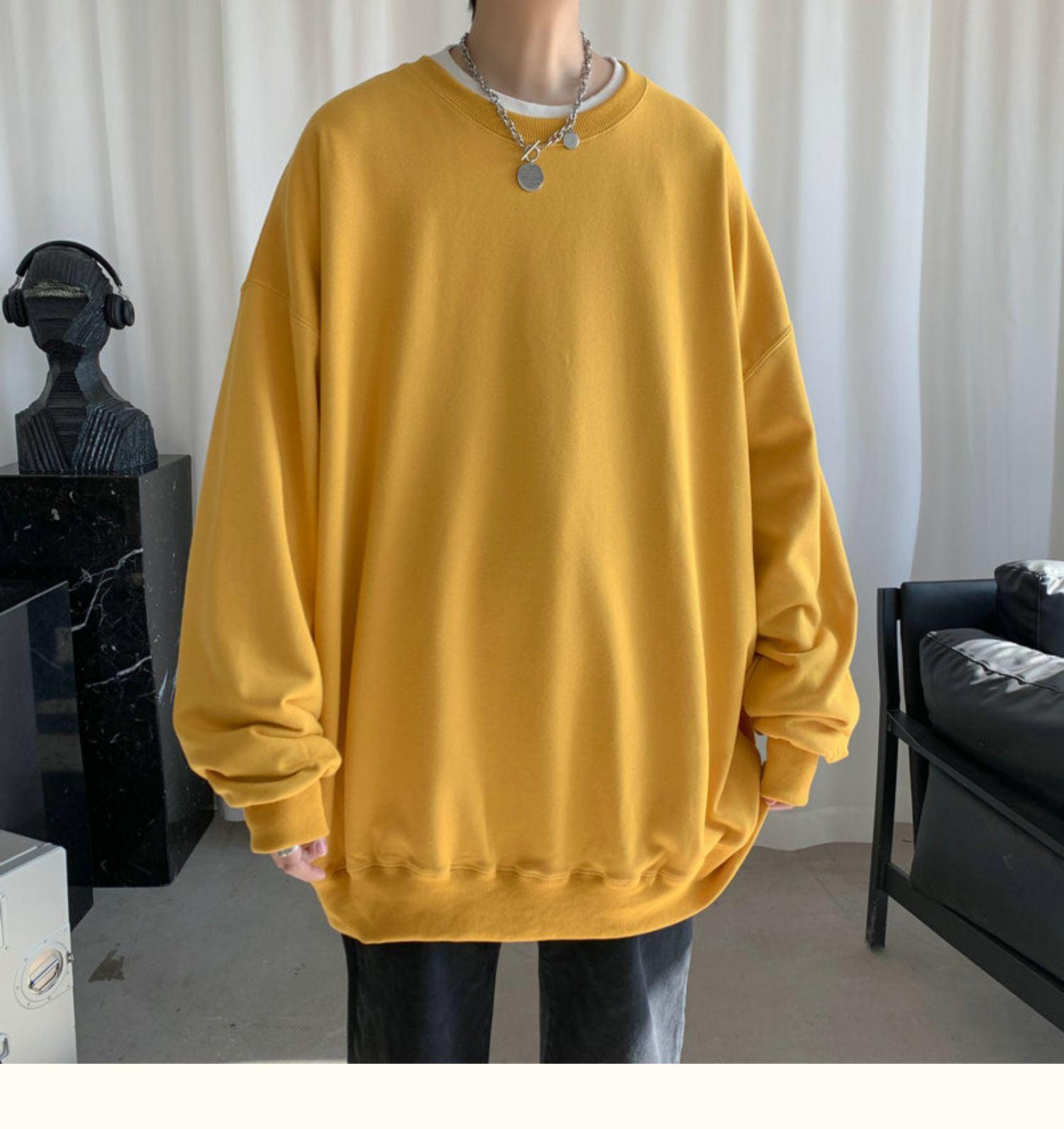 Style Core Aesthetics, New Style Trends - Soft Boy Basic Oversized Sweatshirt