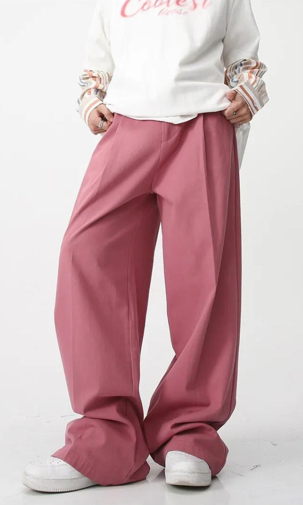 Style Core Aesthetics, New Style Trends - Soft Boy High Waist Baggy Pants