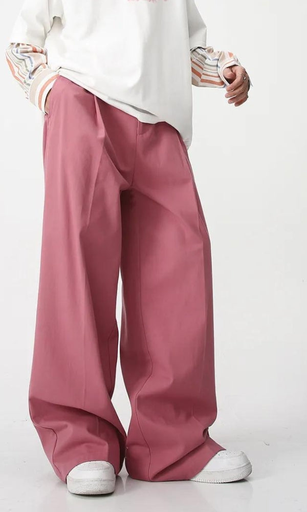Style Core Aesthetics, New Style Trends - Soft Boy High Waist Baggy Pants