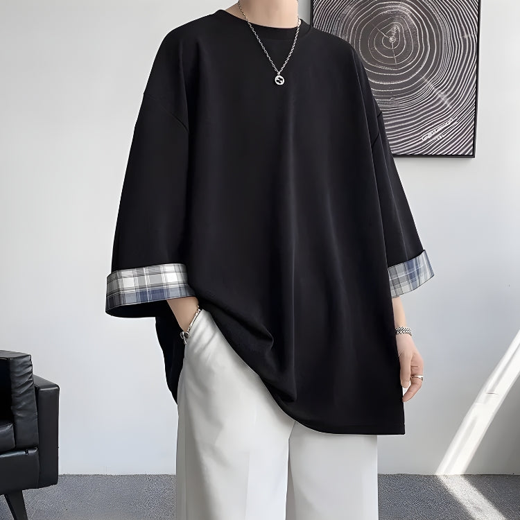 Style Core Aesthetics, New Style Trends - Soft Boy Oversize Detailed Tee