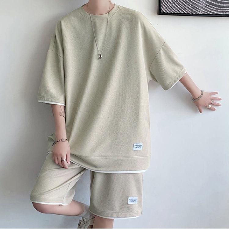 Style Core Aesthetics, New Style Trends - Soft Boy Sweatshirt & Sweatshorts Two Piece Set