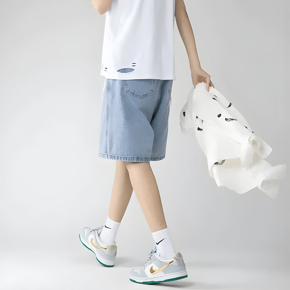 Style Core Aesthetics, New Style Trends - Soft Boy Wide Leg Shorts