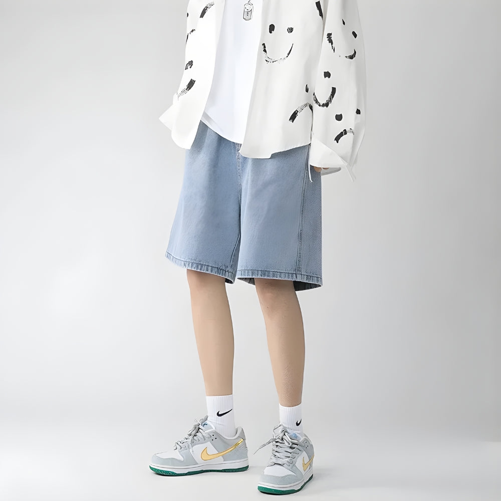 Style Core Aesthetics, New Style Trends - Soft Boy Wide Leg Shorts