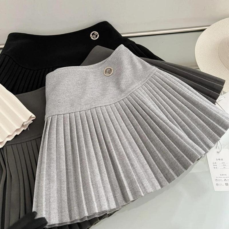 Style Core Aesthetics, New Style Trends - Soft Girl Pleated High Rise Mini Skort