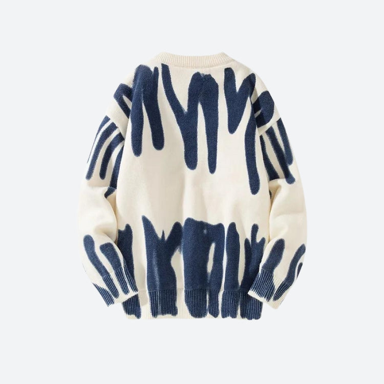 Style Core Aesthetics, New Style Trends - Spray Paint Soft Touch Knitted Sweater