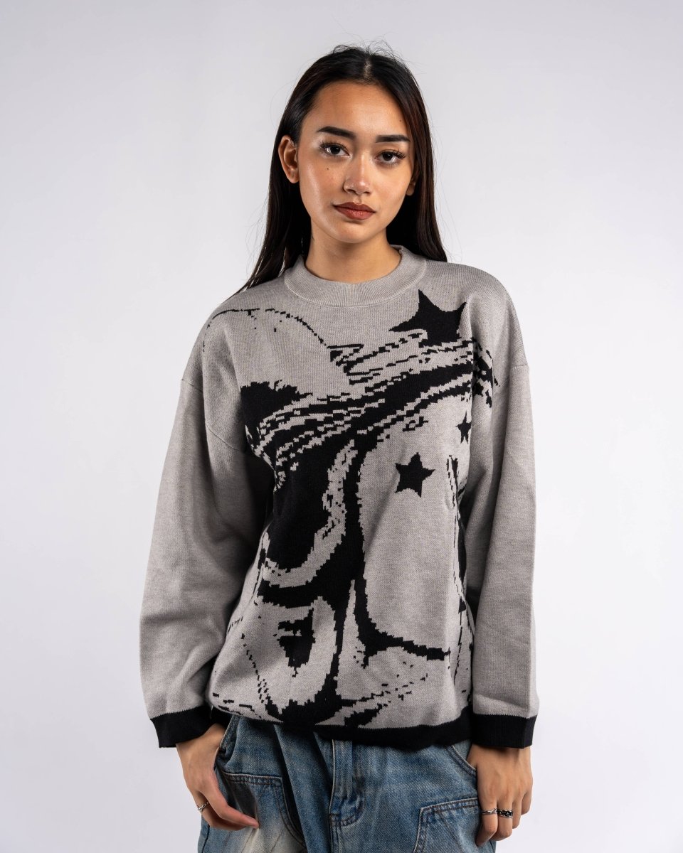 Style Core Aesthetics, New Style Trends - 'Starblind' Knit Sweater
