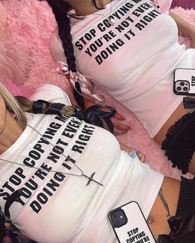 Style Core Aesthetics, New Style Trends - Stop Copying Me Tee