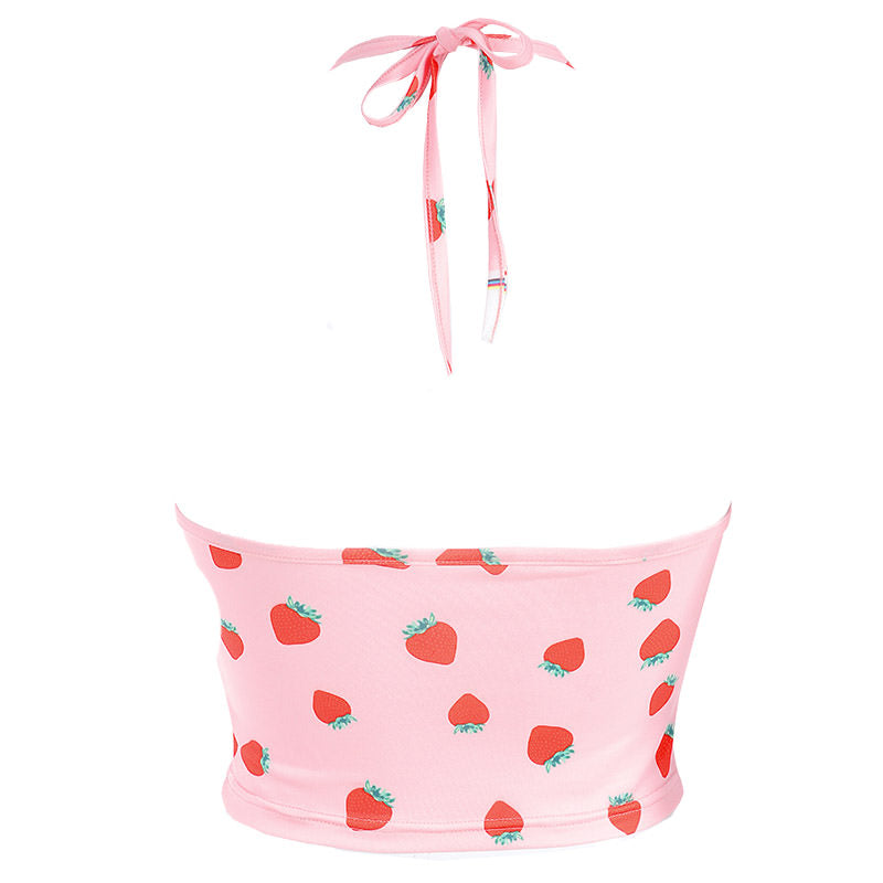 Style Core Aesthetics, New Style Trends - Strawberry Fields Halter Top
